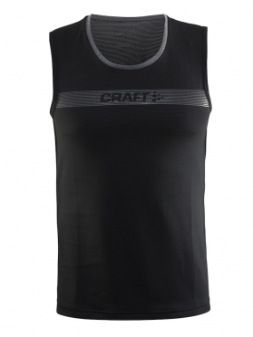 Craft Pulse spinning shirt mouwloos zwart heren
