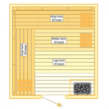VSB Sauna Prestige (210x225x205)
