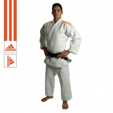 Adidas judopak J990 Millenium wit/oranje