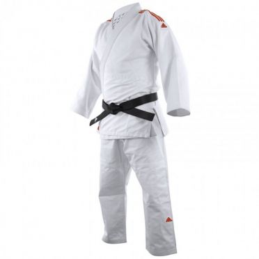 Adidas judopak J650 wit/rood 