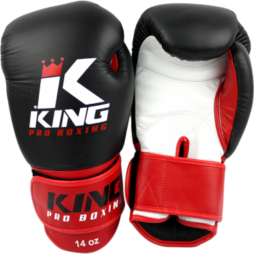 King KPB-1 (kick)bokshandschoenen Pro Boxing zwart/rood