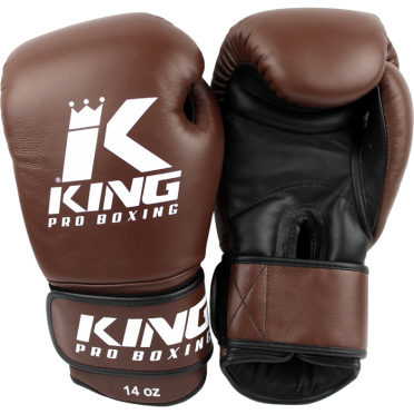King KPB-4 (kick)bokshandschoenen pro boxing bruin