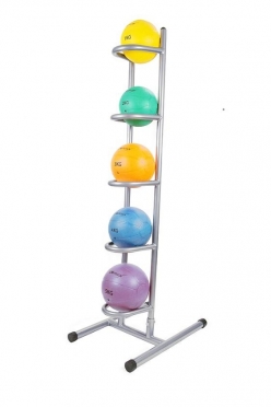 Lifemaxx Medicine Ball Rack compleet met 5 Medicine Balls