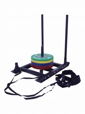Lifemaxx Power Sled met harnas zwart LMX 1023