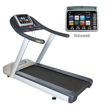 TechnoGym loopband Jog Now Excite+ 700 Visioweb zilver gebruikt