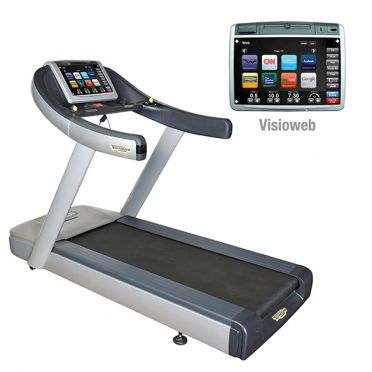 TechnoGym Loopband Run Now Excite+ 700 visioweb zilver gebruikt