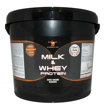 M Double You milk & whey protein banaan 5000 gram