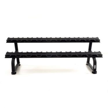 Muscle Power Dumbbellrek met schalen voor 10 sets dumbbels zwart 