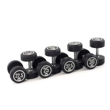 Muscle Power dumbbellset rond rubber 22,5 - 30 kg