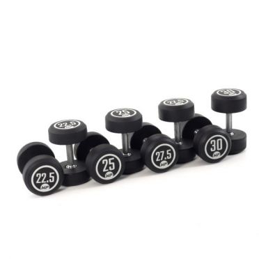 Muscle Power dumbbellset rond rubber 22,5 - 30 kg 