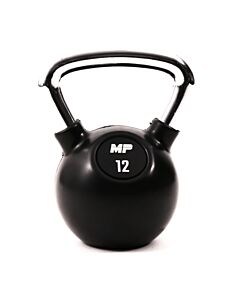 Muscle Power Kettlebell Rubber - Chrome 12 KG MP1304 