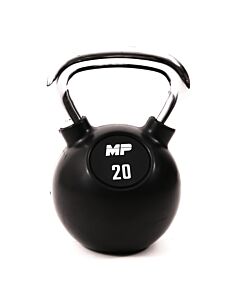 Muscle Power Kettlebell Rubber - Chrome 20 KG MP1304 