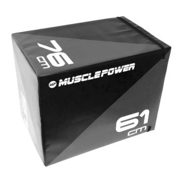 Muscle Power Soft Plyo Box Black 
