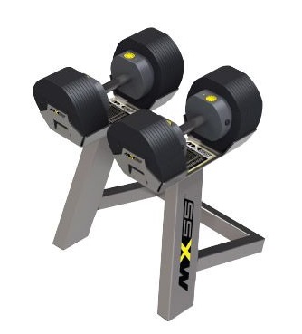 MX Select MX55 verstelbare dumbbells met standaard 24,9 KG 