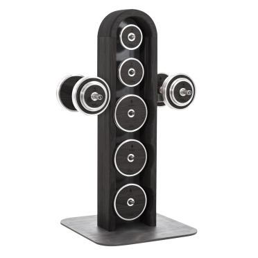 NOHrD Weight Plate Tower All Black excl. gewichten 