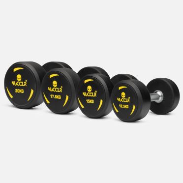 NUCCLR PU dumbbell set 12.5-20 KG 