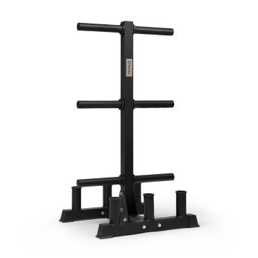 NUCCLR storage rack for weight plates and barbells 