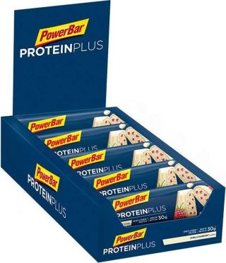 Powerbar Protein plus 33% bar vanille framboos 10 x 90 gram 