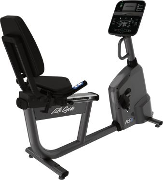 Life Fitness ligfiets RS1 recumbent Track Connect demo 
