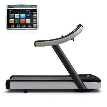 TechnoGym Loopband Run now excite+ 700 visioweb zwart gebruikt