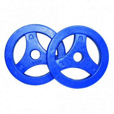 Tunturi Aerobic Halterschijf Blauw 2 x 2.5 kg 