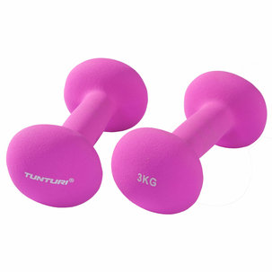 Tunturi Neopreen Dumbbell Set 3 kg paars 