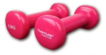 Tunturi Dumbells Vinyl Overtrokken Gietijzer Roze 0,5 kg 14TUSFU108