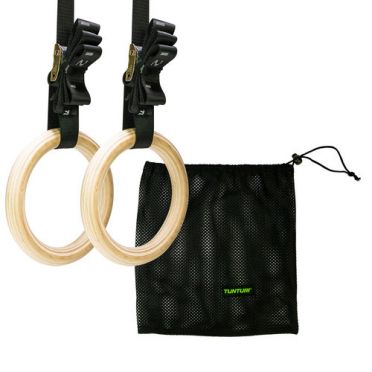 Tunturi Houten Gym Ringen Set - 32 mm 