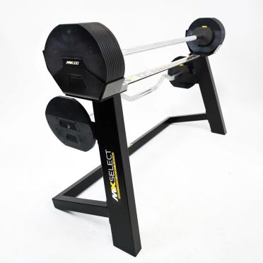 Tunturi MX Select MX100 Verstelbare halterstang en EZ Curl Bar met standaard 45,5 kg 