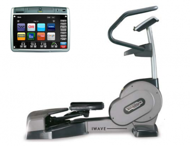 TechnoGym lateral trainer Wave Excite+ 700 Visioweb zilver gebruikt