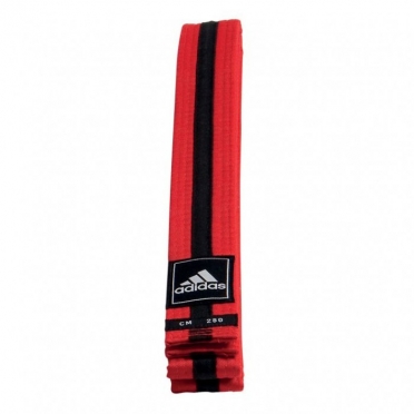 Adidas taekwondo Poomsae band rood/zwart 