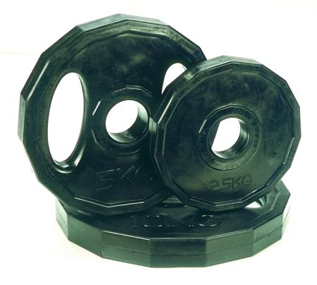 Bremshey set Olympische schijven Ø 50 mm totaal 210 kg 08BRSCL277SET