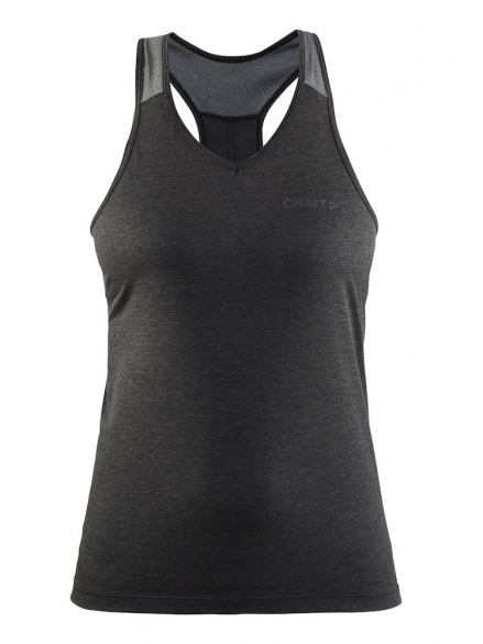Craft Pulse spinning singlet mouwloos zwart/grijs dames 1904433-9975