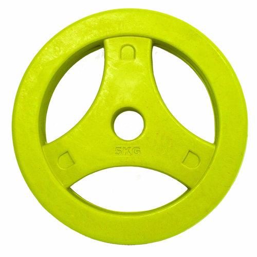 Tunturi Aerobic Halterschijf geel 5kg 14TUSCL293