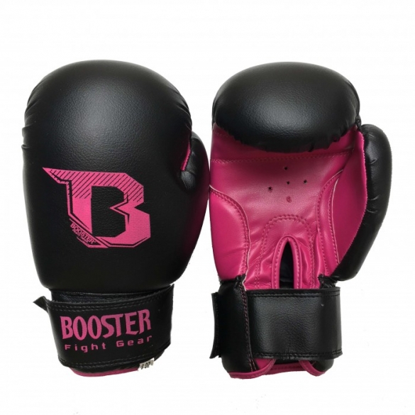Booster Kids DUO bokshandschoenen neon zwart/roze BTKIDSDUOZR