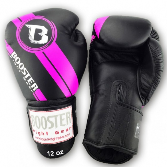 Booster Pro Range BGL V3 leren bokshandschoenen zwart/roze BGL1-V3-zr
