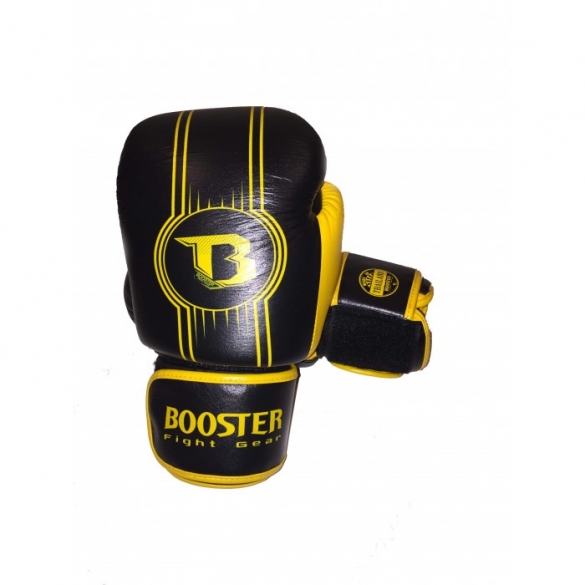 Booster Pro Range BGL V6 leren bokshandschoenen zwart/geel BGL1-V6-zg