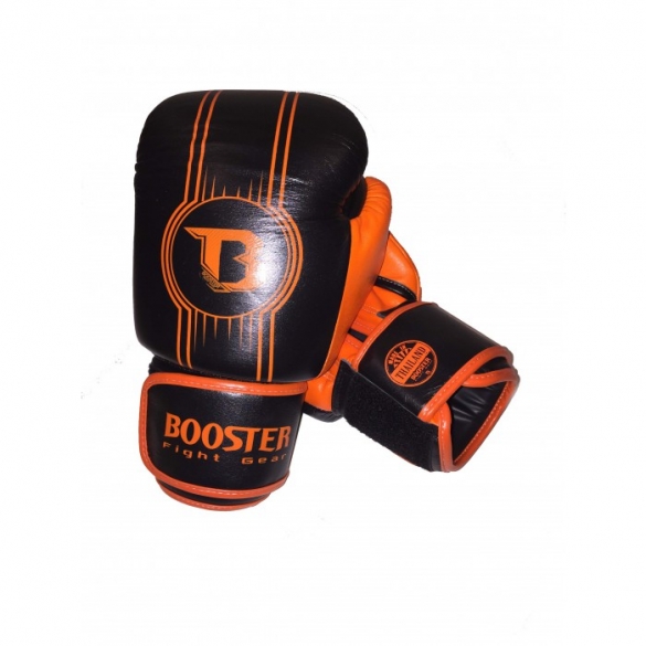 Booster Pro Range BGL V6 leren bokshandschoenen zwart/oranje BGL1-V6-zwartoranje