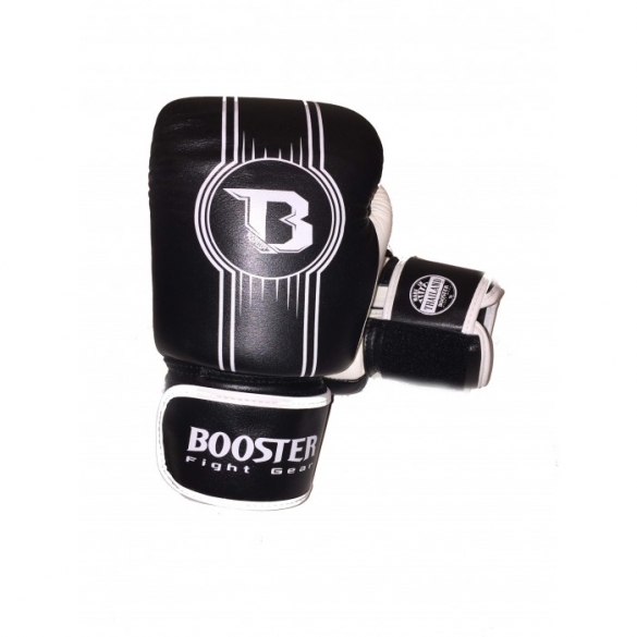 Booster Pro Range BGL V6 leren bokshandschoenen zwart/wit BGL1-V6-zwartwit