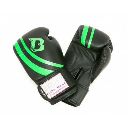 Booster Pro Range V2 leren bokshandschoenen zwart/groen BOOSTERPRBGLV2BG