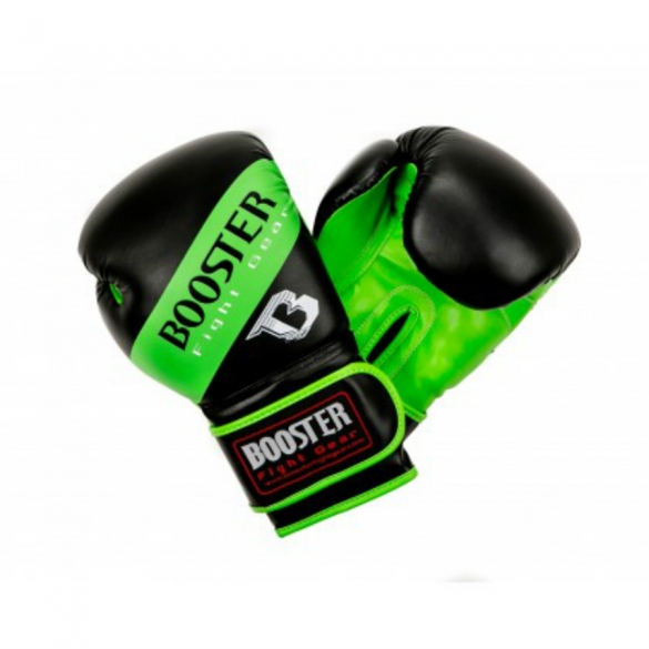 Booster BT Sparring bokshandschoenen neon groen gestreept BTSPARRINGNGSTR