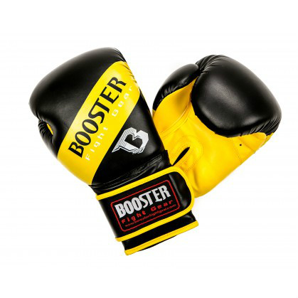 Booster BT Sparring bokshandschoenen neon geel gestreept BTSPARRINGNYSTR