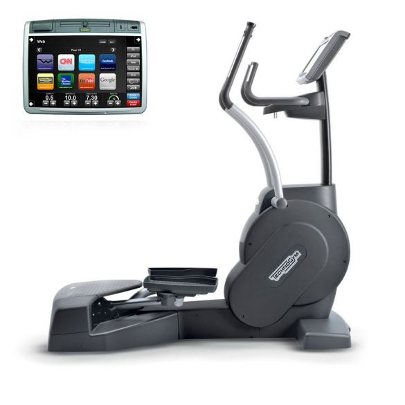 TechnoGym lateral trainer Crossover Excite+ 700 Visioweb zwart gebruikt BBTGCE700VLCDTVIZW