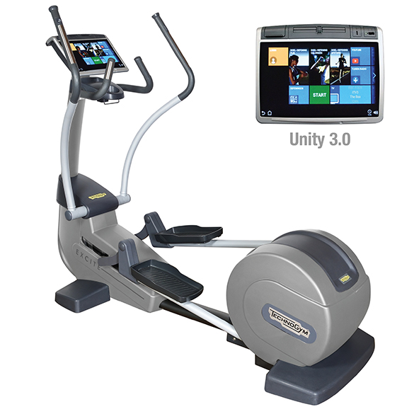 TechnoGym crosstrainer Excite+ Synchro 700 Unity 3.0 zilver gebruikt BBTGESY700U3ZI