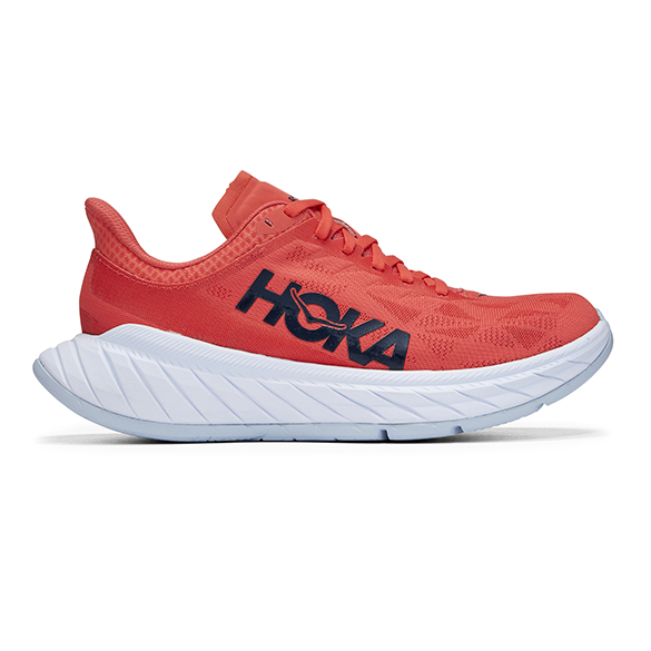 Hoka One One Carbon X 2 hardloopschoenen rood dames 1113527-HCBI