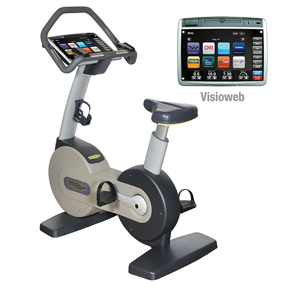 TechnoGym hometrainer Bike Excite+ 700 Visioweb zilver gebruikt BBTGNBE700VLCDTVIZI