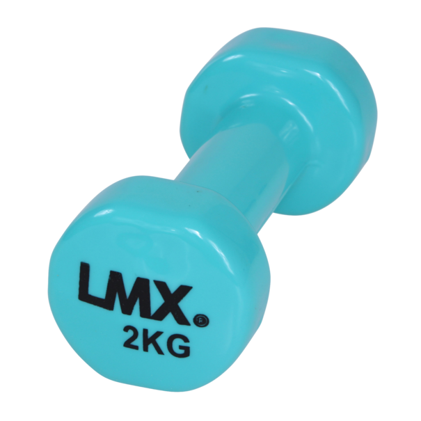 Lifemaxx Vinyl Dumbbellset Blauw 2 kg LMX 1150 LMX1150.20