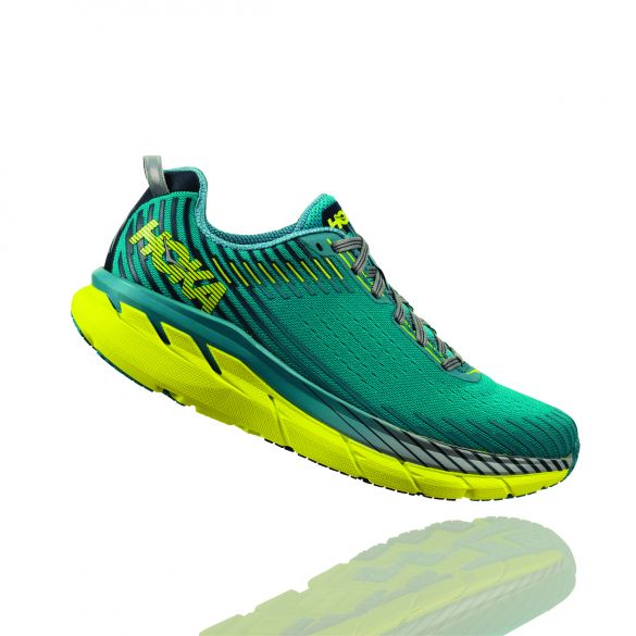 Hoka One One Clifton 5 hardloopschoenen blauw/geel heren 1093755CSSB