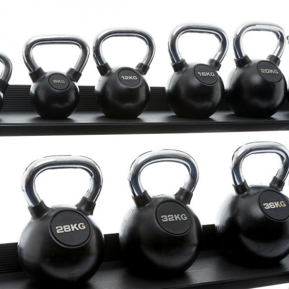 Muscle Power Kettlebell Rubber Chrome 20 KG MP1301 kopen? Bestel bij fitness24.nl