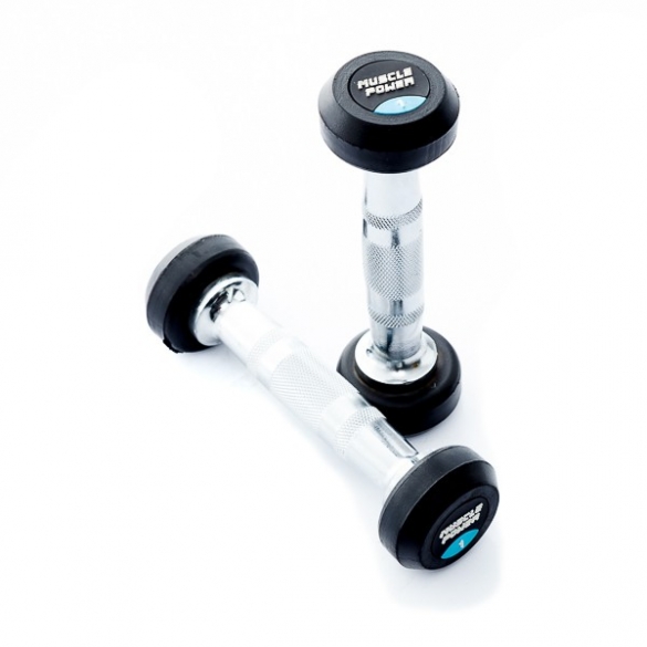 Muscle Power Ronde Dumbbellset 1 KG MP914 MP914-1KGSET